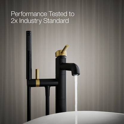 KOHLER K-T27025-4 Occasion Floor-mount bath filler trim with handshower
