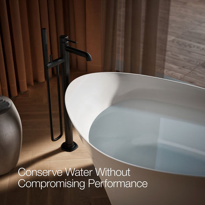 KOHLER K-T27025-4 Occasion Floor-mount bath filler trim with handshower