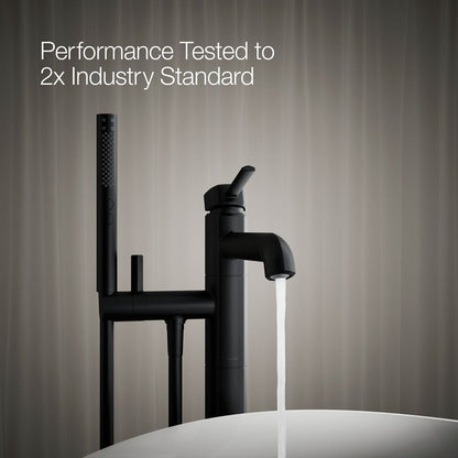 KOHLER K-T27025-4 Occasion Floor-mount bath filler trim with handshower