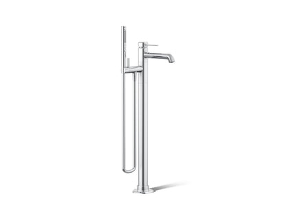 KOHLER K-T27025-4 Occasion Floor-mount bath filler trim with handshower