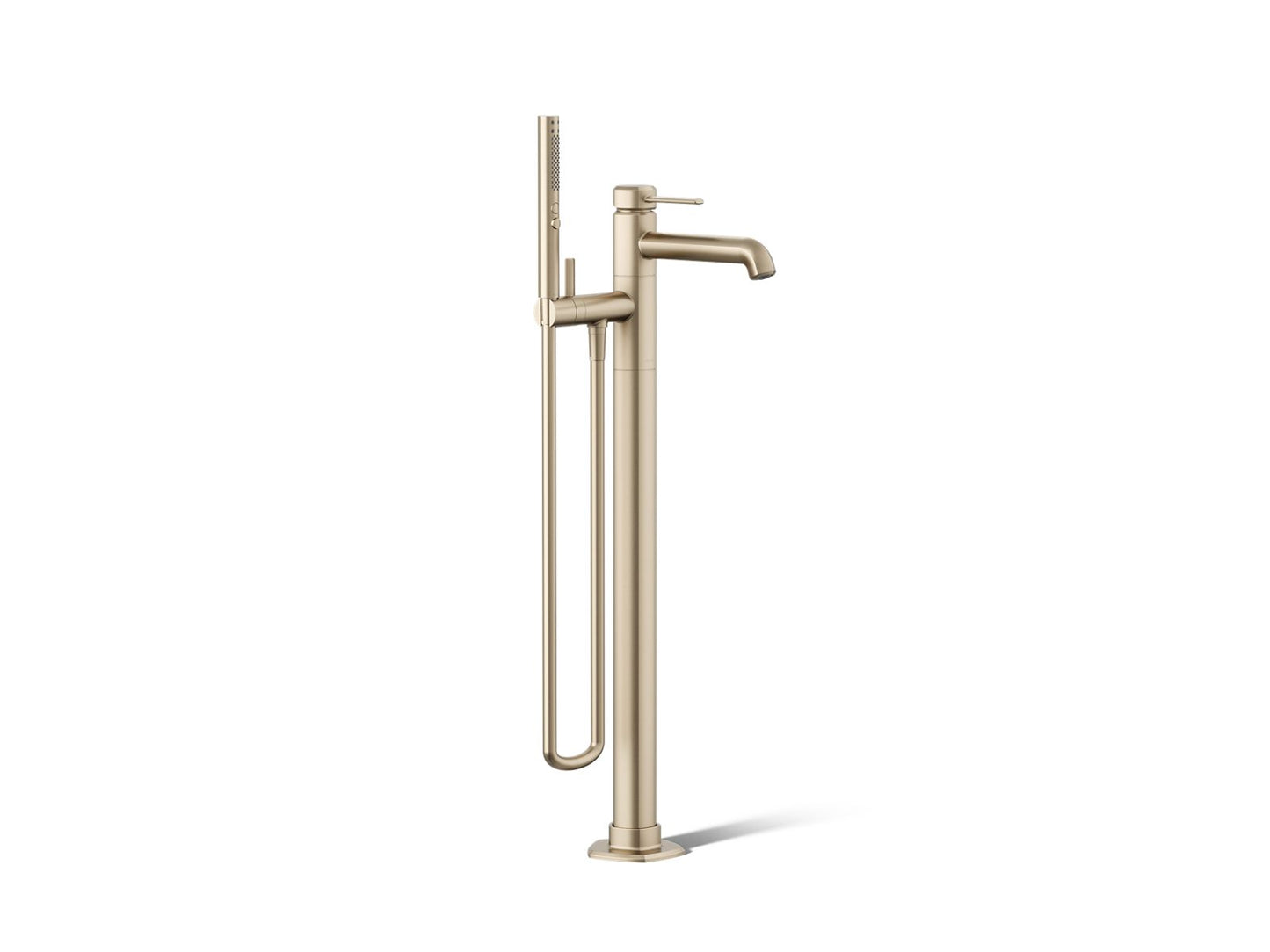KOHLER K-T27025-4 Occasion Floor-mount bath filler trim with handshower