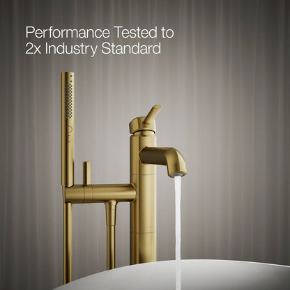 KOHLER K-T27025-4 Occasion Floor-mount bath filler trim with handshower