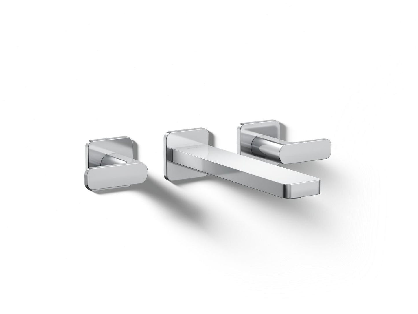 KOHLER K-T27120-4 Parallel Wall-mount bathroom sink faucet trim, 1.2 gpm