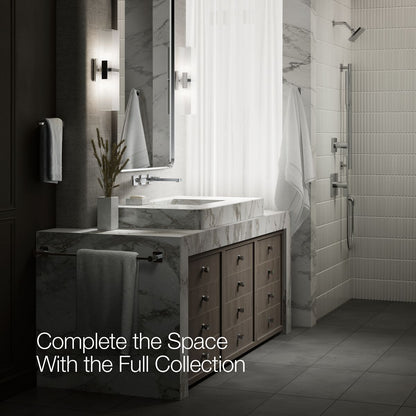 KOHLER K-T27120-4 Parallel Wall-mount bathroom sink faucet trim, 1.2 gpm