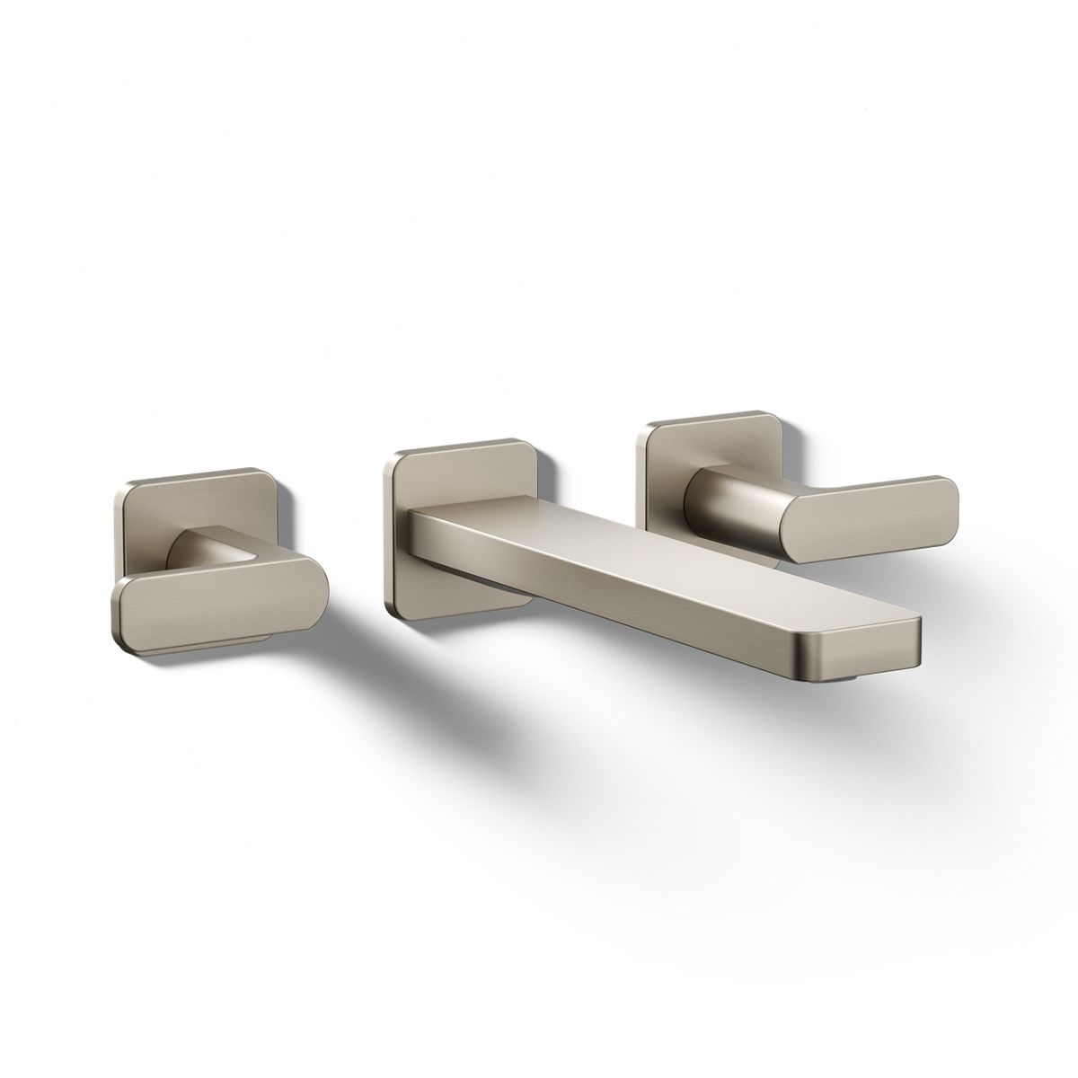KOHLER K-T27120-4 Parallel Wall-mount bathroom sink faucet trim, 1.2 gpm