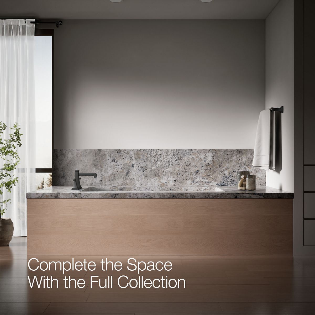 KOHLER K-T27405-4 Riff Deck-mount bath faucet trim