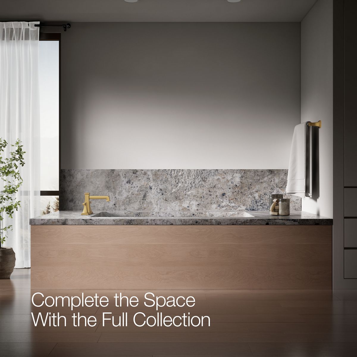 KOHLER K-T27405-4 Riff Deck-mount bath faucet trim