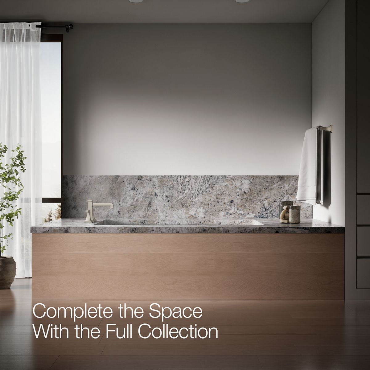 KOHLER K-T27405-4 Riff Deck-mount bath faucet trim