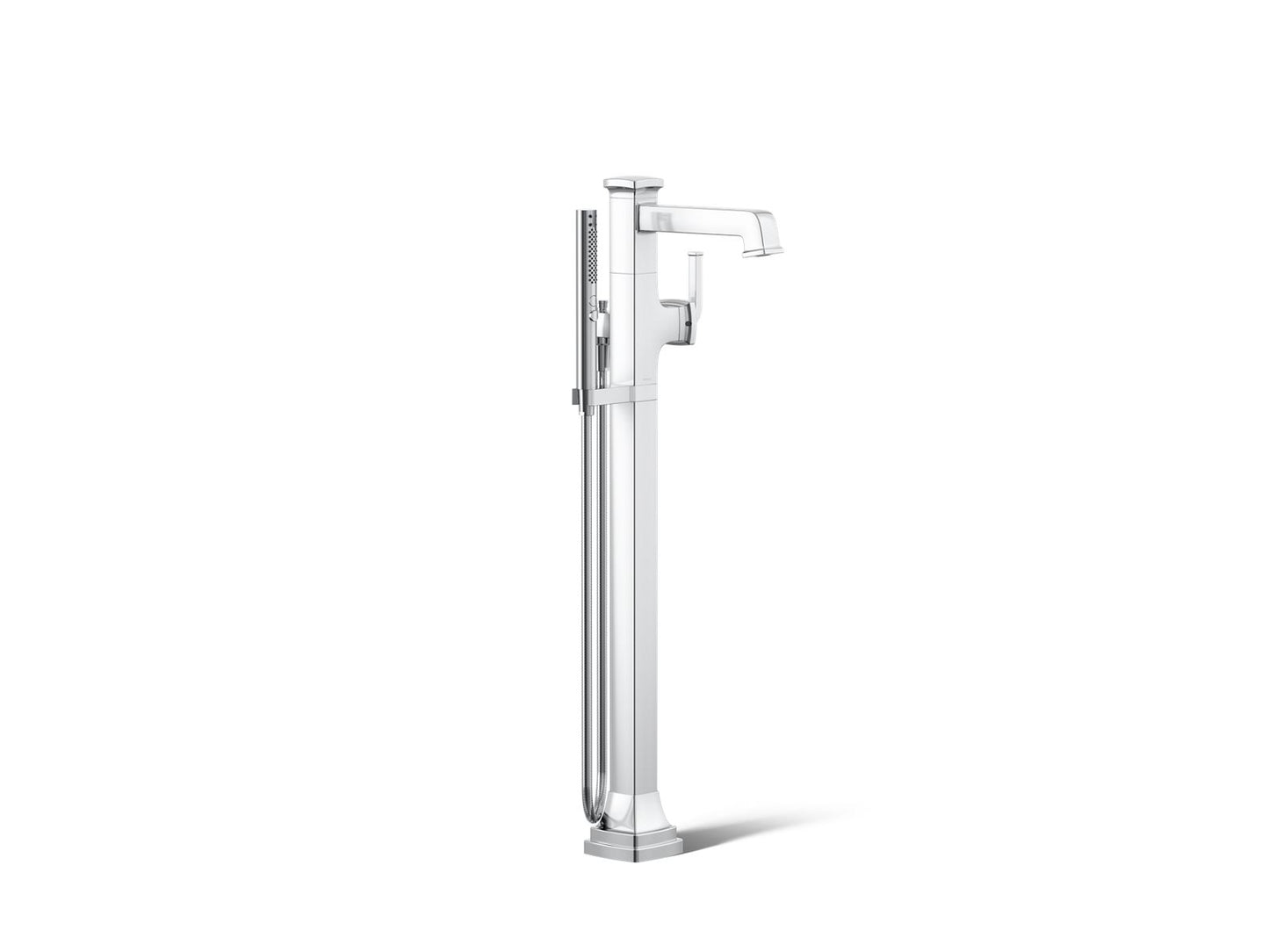 KOHLER K-T27408-4 Riff Floor-mount bath filler trim with handshower