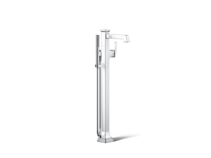 KOHLER K-T27408-4 Riff Floor-mount bath filler trim with handshower