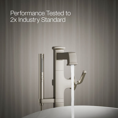 KOHLER K-T27408-4 Riff Floor-mount bath filler trim with handshower