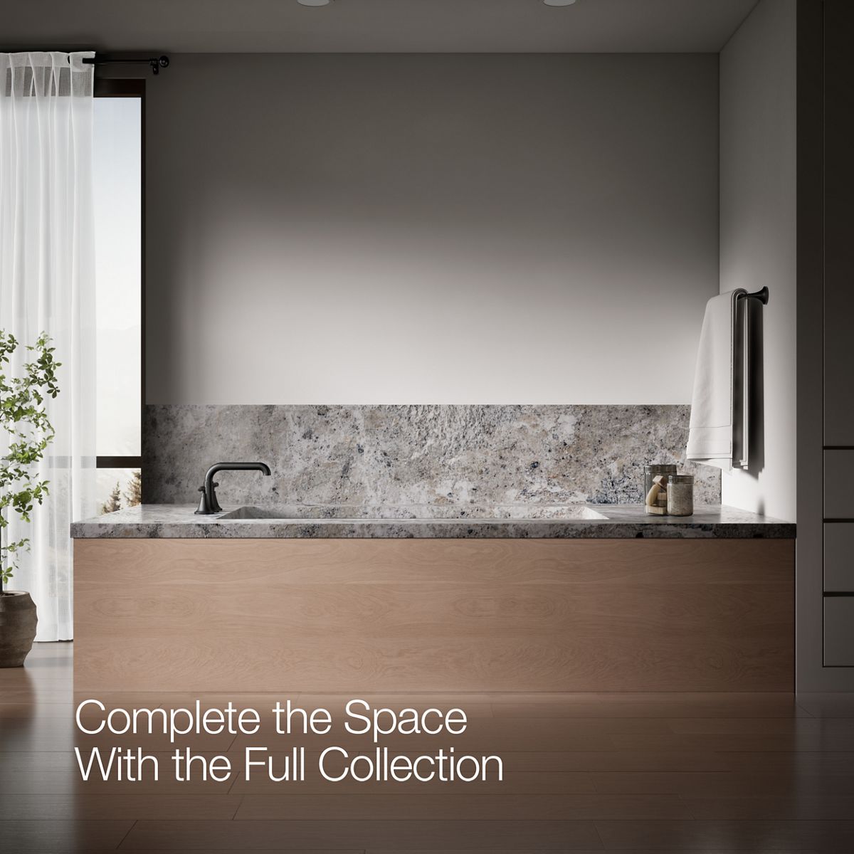 KOHLER K-T27417-4 Tone Deck-mount bath faucet trim