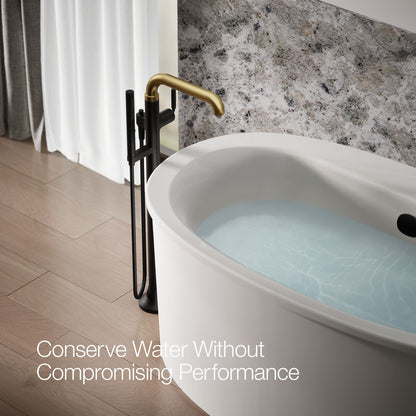 KOHLER K-T27424-4 Tone Floor-mount bath filler trim with handshower