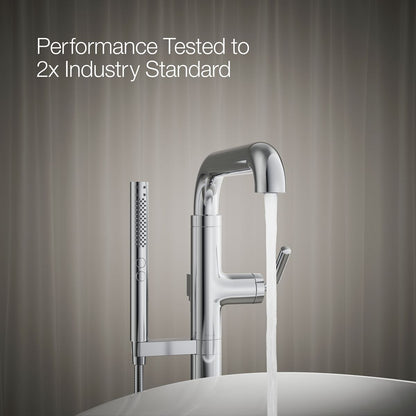 KOHLER K-T27424-4 Tone Floor-mount bath filler trim with handshower