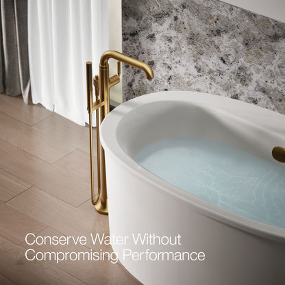 KOHLER K-T27424-4 Tone Floor-mount bath filler trim with handshower