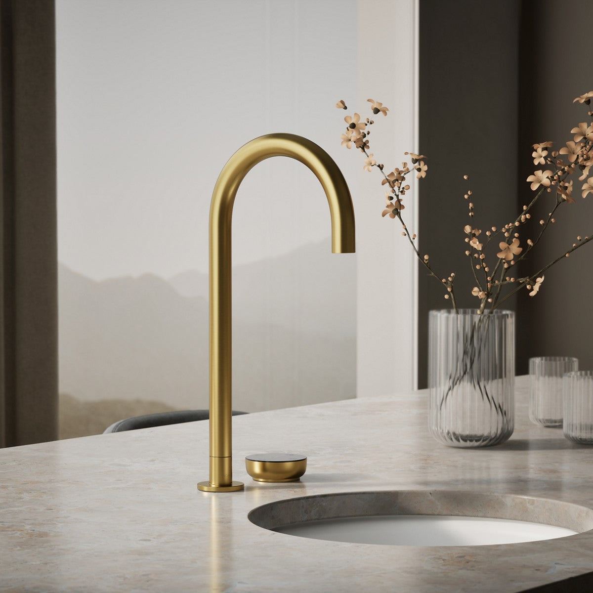 KOHLER K-T30924 Aquifer 4-in-1 tall arc beverage faucet