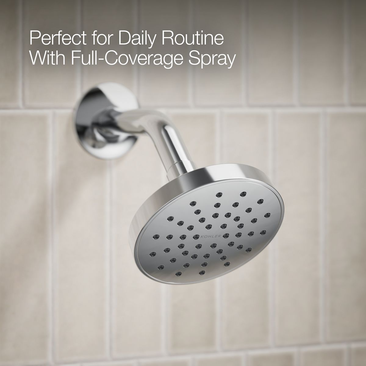 KOHLER Elate Rite-Temp bath and shower trim kit with push-button diverter, 1.75 gpm