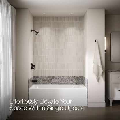 KOHLER Elate Rite-Temp bath and shower trim kit with push-button diverter, 1.5 gpm