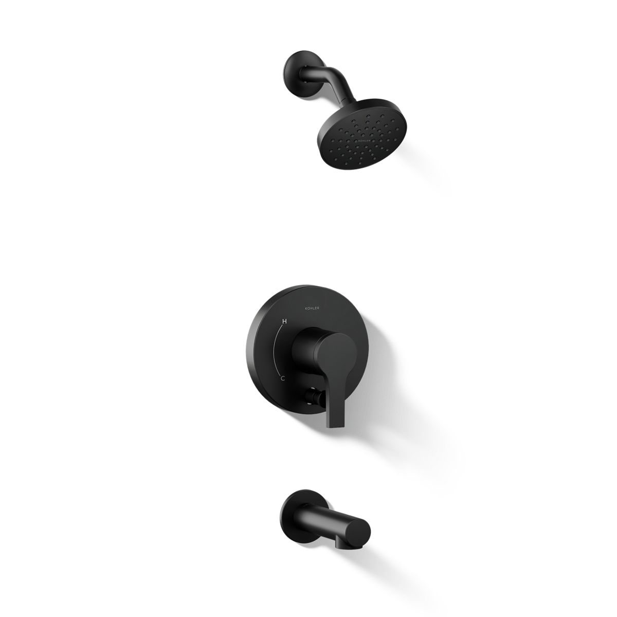 KOHLER Elate Rite-Temp bath and shower trim kit with push-button diverter, 1.5 gpm
