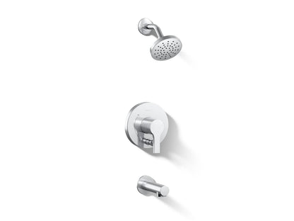 KOHLER Elate Rite-Temp bath and shower trim kit with push-button diverter, 2.5 gpm