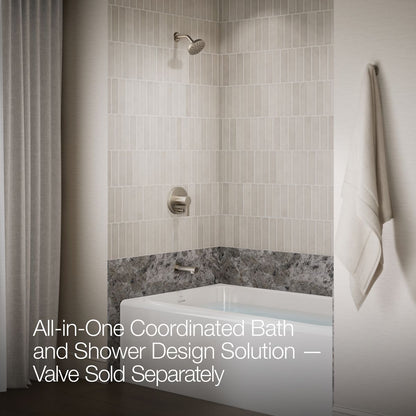 KOHLER Elate Rite-Temp bath and shower trim kit with push-button diverter, 2.5 gpm