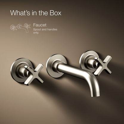 KOHLER K-T35909-3 Castia by Studio McGee Wall-mount bathroom sink faucet trim, 1.2 gpm