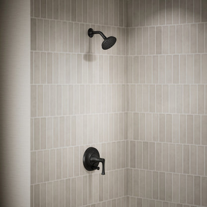 KOHLER K-T35943-4G Buckley Rite-Temp shower trim kit with push-button diverter, 1.75 gpm, matte black - view 3