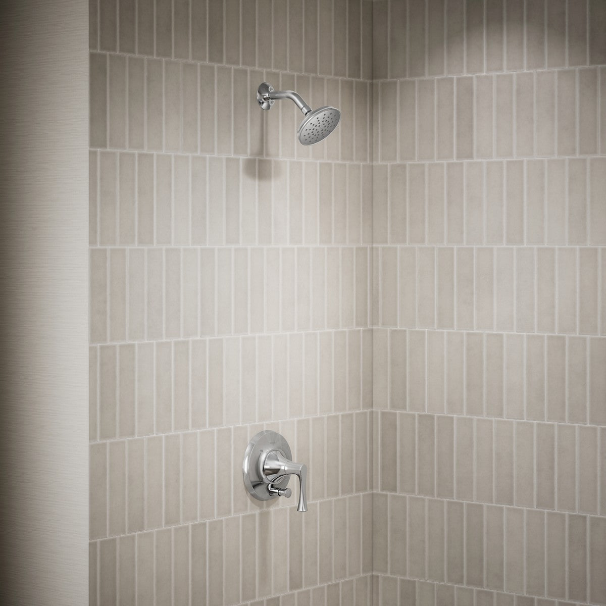 KOHLER K-T35943-4H Buckley Rite-Temp shower trim kit with push-button diverter, 1.5 gpm, polished chrome - view 3