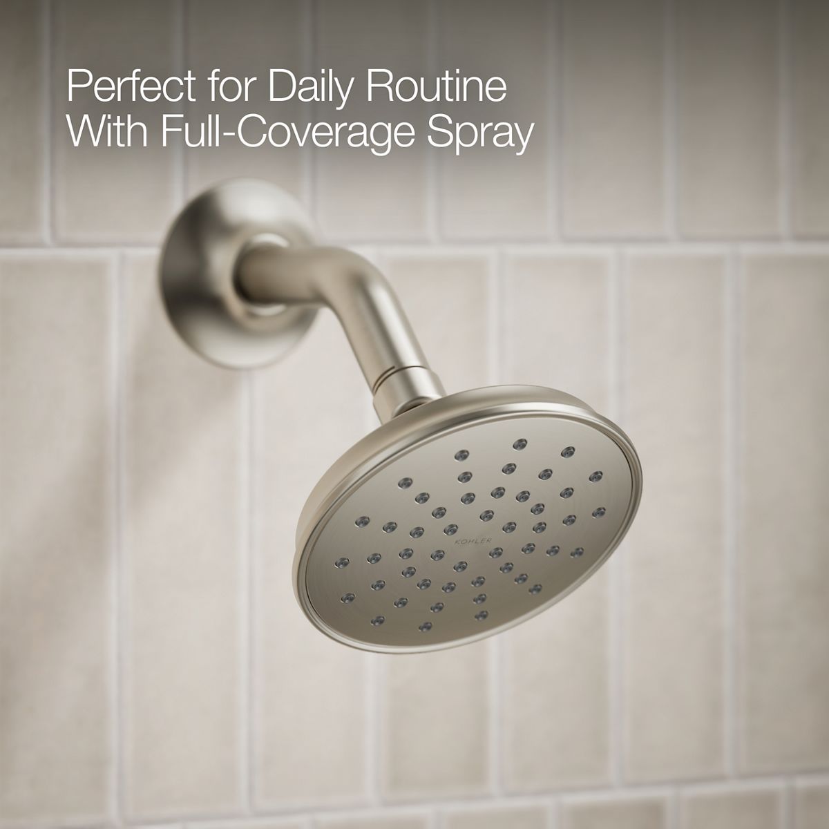 KOHLER K-T35944-4Y Buckley Rite-Temp® Bath and Shower Trim Kit with Push-button Diverter, 2.5 GPM, Vibrant Brushed Nickel - c