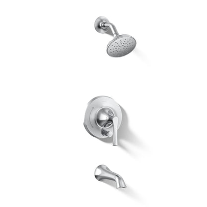KOHLER K-T35944-4G Buckley Rite-Temp bath and shower trim kit with push-button diverter, 1.75 gpm, polished chrome - view 3