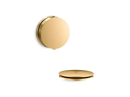 KOHLER K-T37392 PureFlo Rotary-turn bath drain trim, vibrant brushed moderne brass