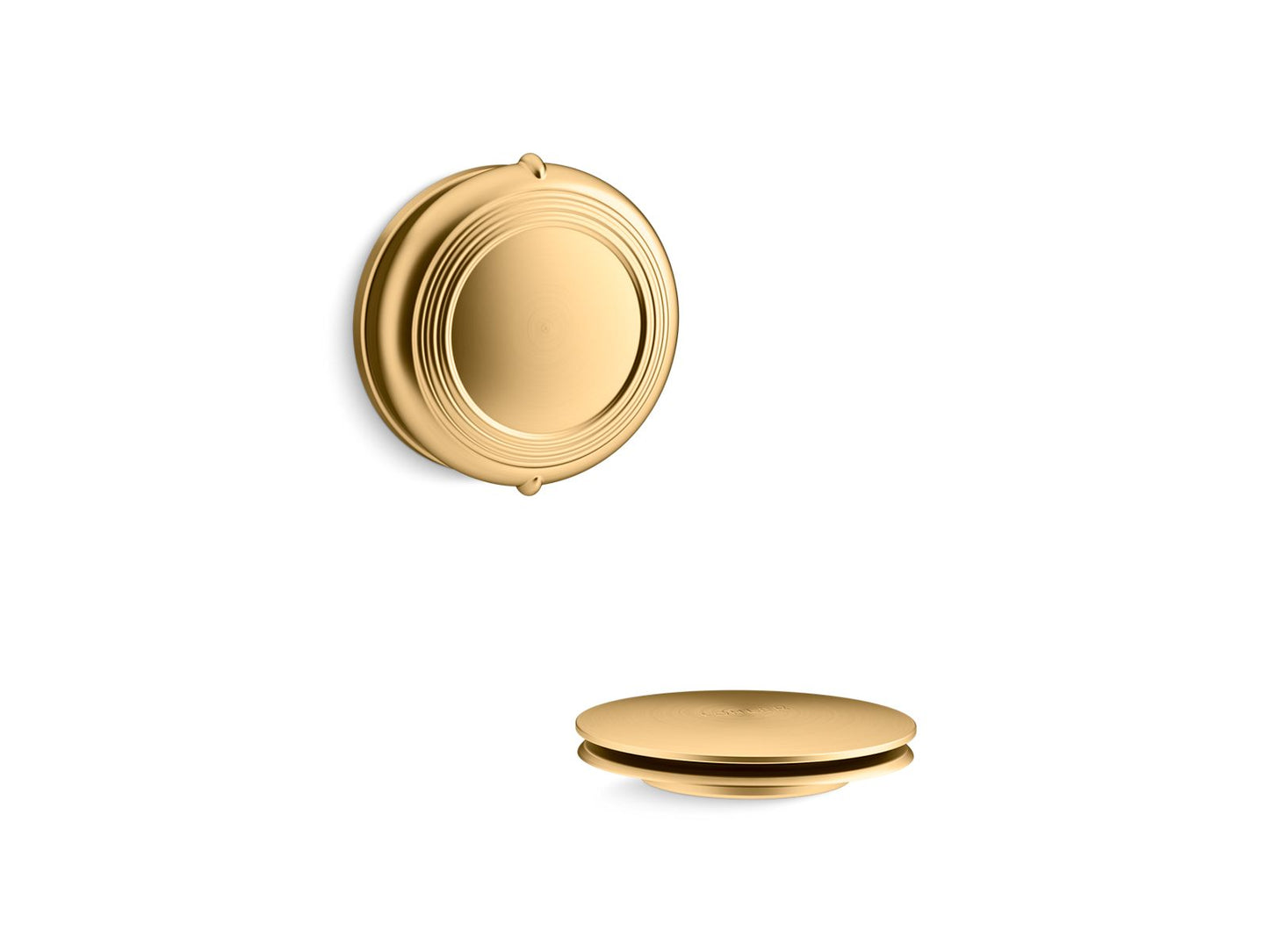 KOHLER K-T37393 PureFlo Traditional rotary-turn bath drain trim