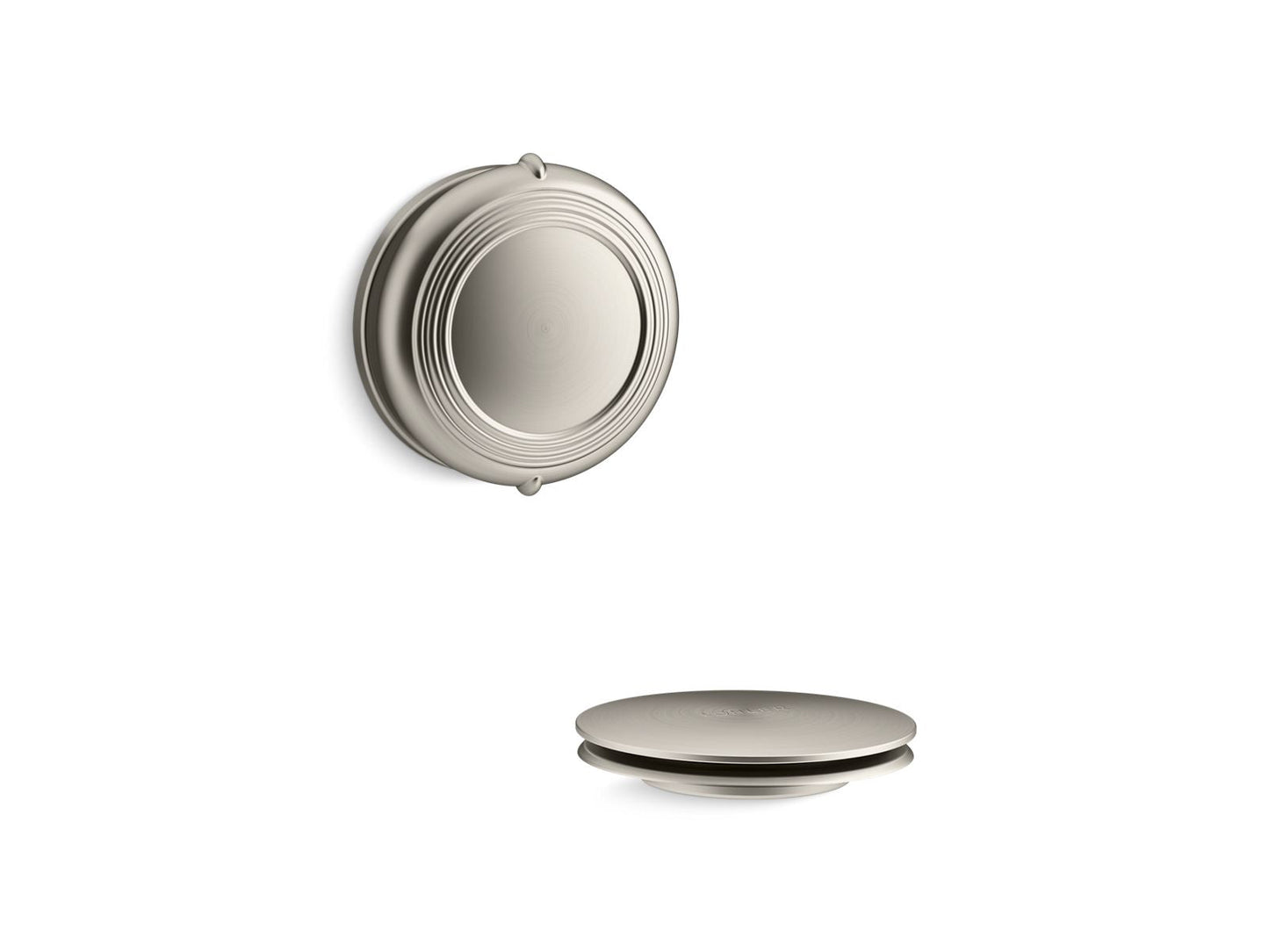 KOHLER K-T37393 PureFlo Traditional rotary-turn bath drain trim