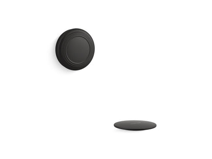 KOHLER K-T37396 PureFlo Traditional push-button bath drain trim, matte black