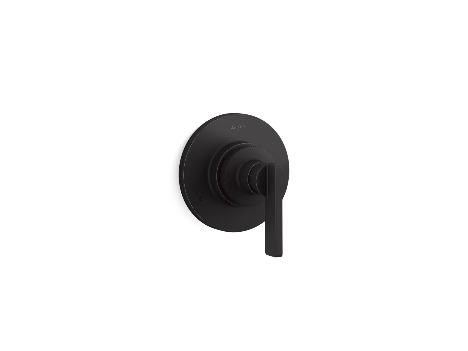 KOHLER K-T38267-4 Castia MasterShower® Transfer Valve Trim with Lever Handle, Matte Black - 3/4 view of product