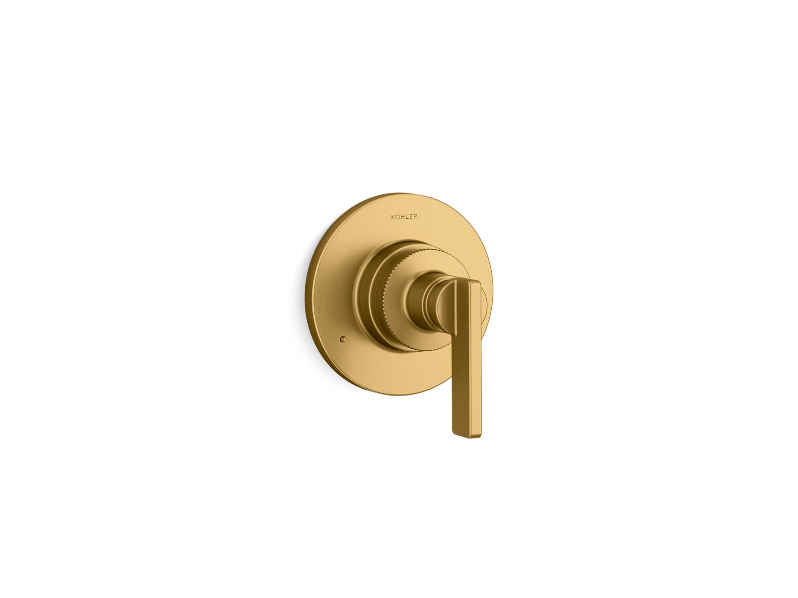 KOHLER K-T38267-4 Castia MasterShower® Transfer Valve Trim with Lever Handle, Vibrant Brushed Moderne Brass - 3/4 view of pro