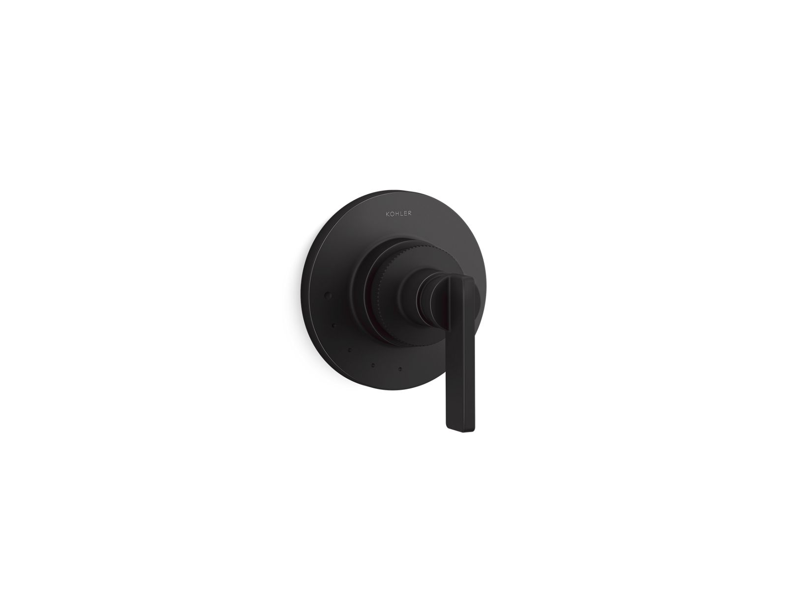 KOHLER K-T38268-4 Castia MasterShower® Volume Control Valve Trim with Lever Handle, Matte Black - 3/4 view of product