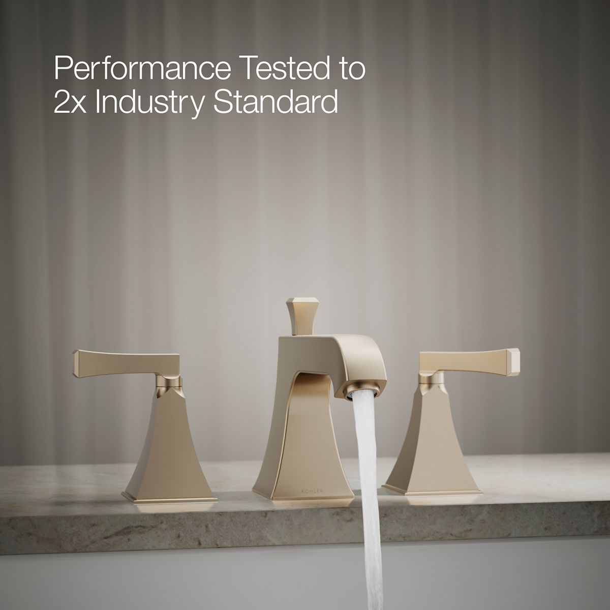 KOHLER K-T428-4V Memoirs Stately Deck-mount bath faucet trim with diverter