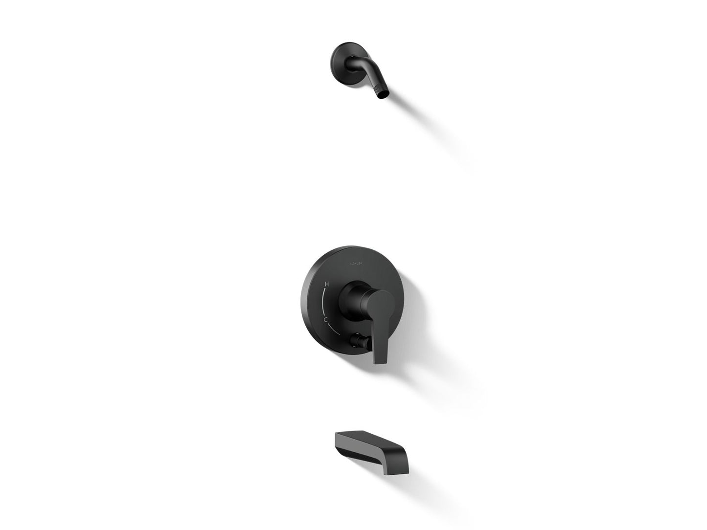KOHLER K-T49979-4L Pitch Rite-Temp Bath and shower trim kit with push-button diverter, without showerhead