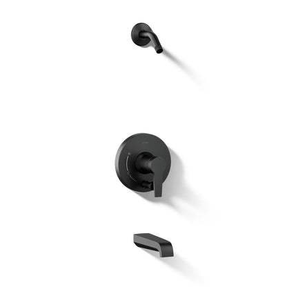 KOHLER K-T49979-4L Pitch Rite-Temp Bath and shower trim kit with push-button diverter, without showerhead