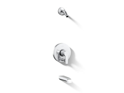 KOHLER K-T49979-4L Pitch Rite-Temp Bath and shower trim kit with push-button diverter, without showerhead