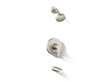 KOHLER Pitch Rite-Temp bath and shower trim kit with push-button diverter and lever handle, 2.5 gpm