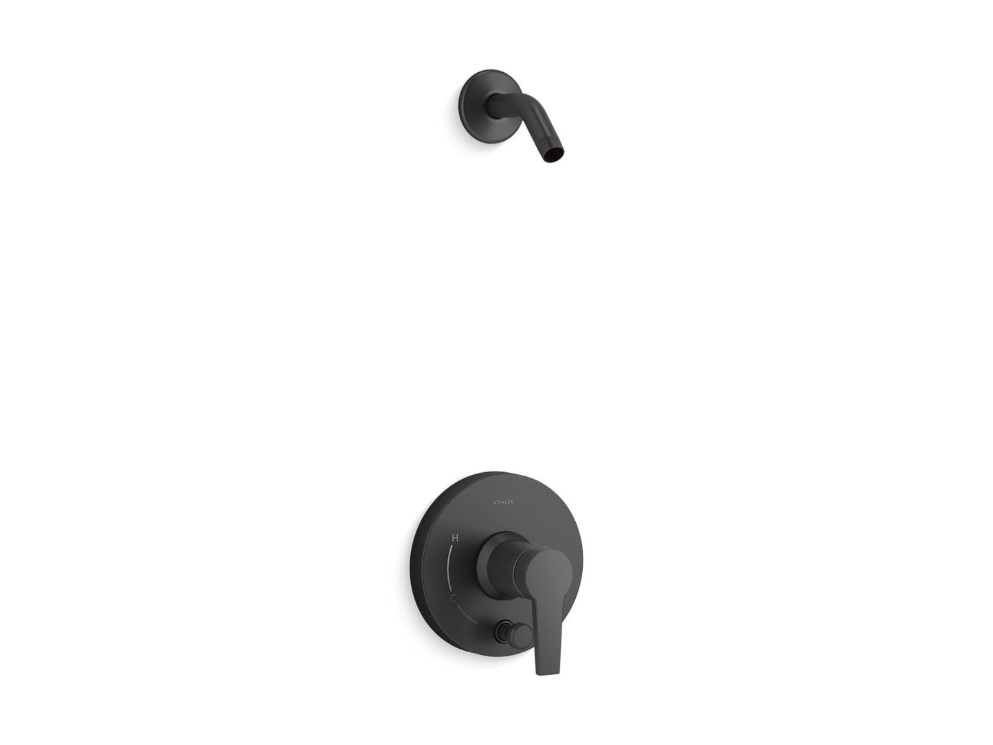 KOHLER K-T49989-4L Pitch Rite-Temp Shower trim kit with push-button diverter, without showerhead
