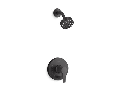 KOHLER K-T49990-4G Pitch Rite-Temp Shower trim kit with push-button diverter, 1.75 gpm, matte black