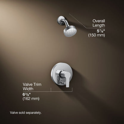 3/4 view of product with dimensions