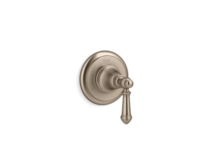 KOHLER K-T72770-4 Artifacts MasterShower transfer valve trim with lever handle, vibrant brushed bronze