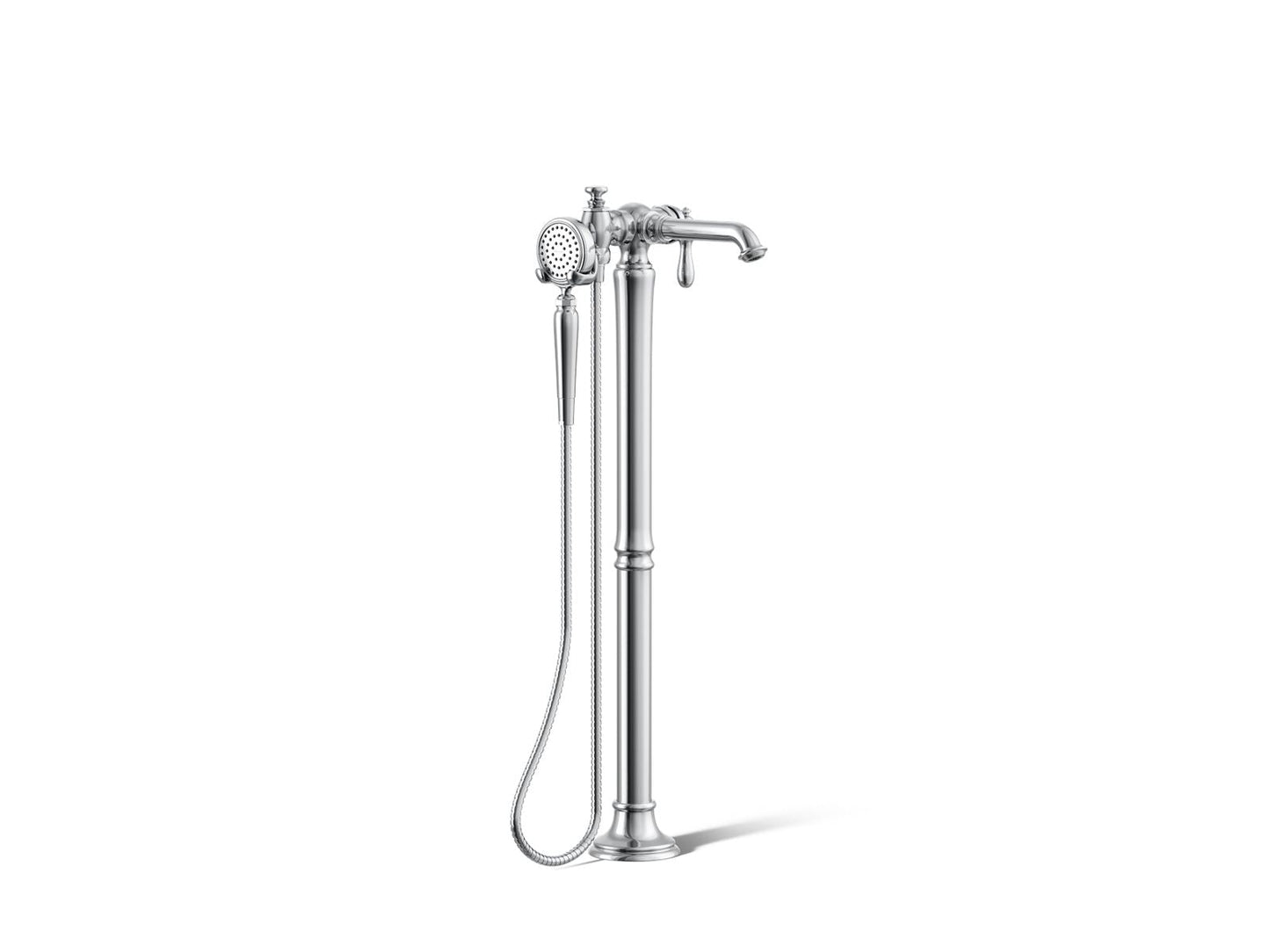 KOHLER K-T72790-9M Artifacts Floor-mount bath filler trim with handshower