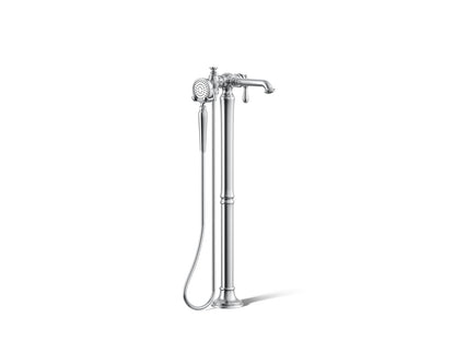 KOHLER K-T72790-9M Artifacts Floor-mount bath filler trim with handshower