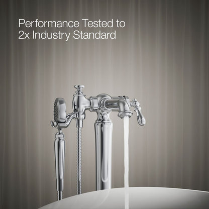 KOHLER K-T72790-9M Artifacts Floor-mount bath filler trim with handshower