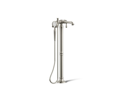 KOHLER K-T72790-9M Artifacts Floor-mount bath filler trim with handshower